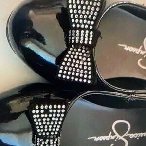 Shiny ballet with ruffle shoes